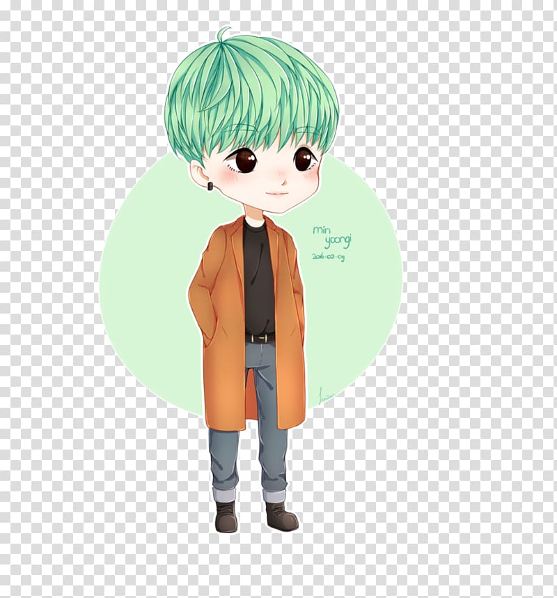 BTS Fan art Chibi Drawing, Chibi bts transparent background PNG clipart