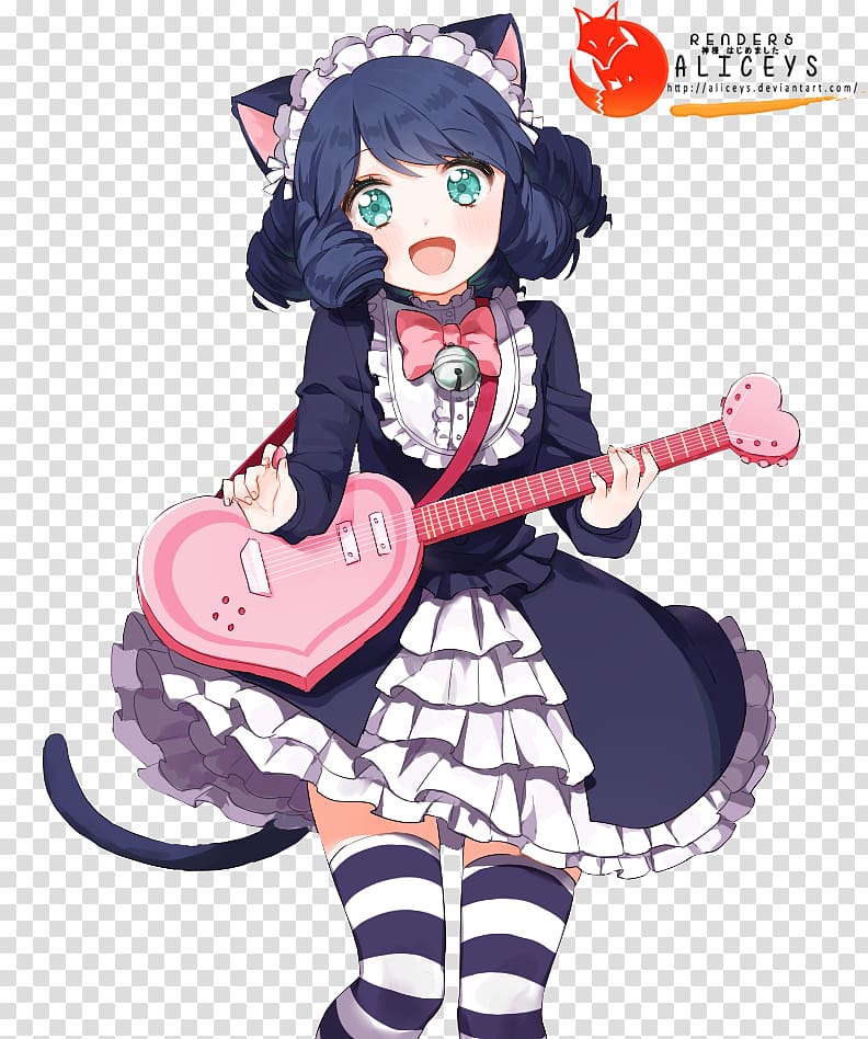 Show by Rock!! Anime Catgirl YouTube, rock transparent background PNG clipart
