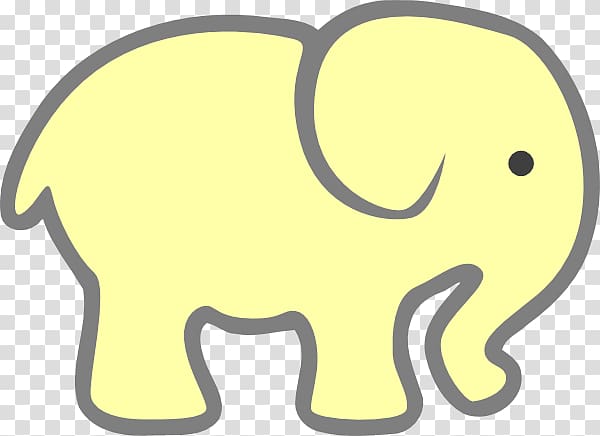 White elephant gift exchange Free content , Elephant Stencil transparent background PNG clipart