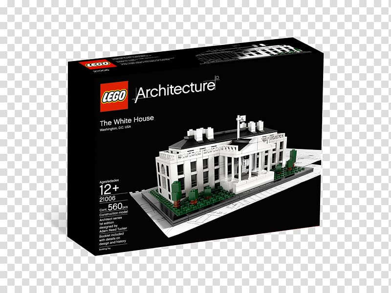 Lego Architecture Toy, white house transparent background PNG clipart