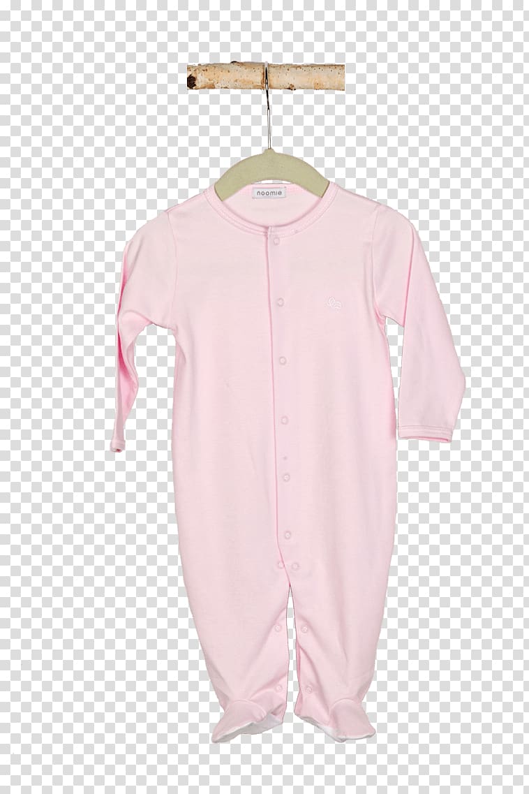 Pajamas Pink M Collar Neck Sleeve, Baby Noomie transparent background PNG clipart