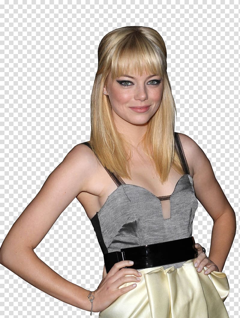 Emma Stone Gwen Stacy The Amazing Spider-Man Blond, emma stone transparent background PNG clipart
