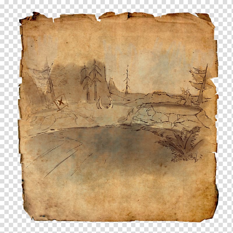 Elder Scrolls Online: Morrowind The Elder Scrolls III: Morrowind The Elder Scrolls Online Treasure map Cyrodiil, treasure transparent background PNG clipart