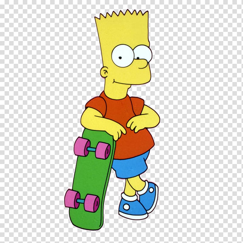 The Simpsons Skateboarding Bart Simpson Homer Simpson Marge Simpson Maggie Simpson, Cartoon character transparent background PNG clipart