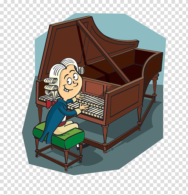 Cartoon Piano Harpsichord Music, cartoon fries transparent background PNG clipart