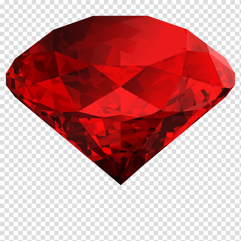 Gemstone Ruby Garnet .xchng , Large red diamond transparent background PNG clipart