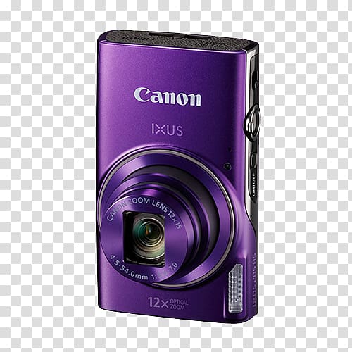 Canon Point-and-shoot camera 12x optical zoom, Canon Digital Ixus transparent background PNG clipart