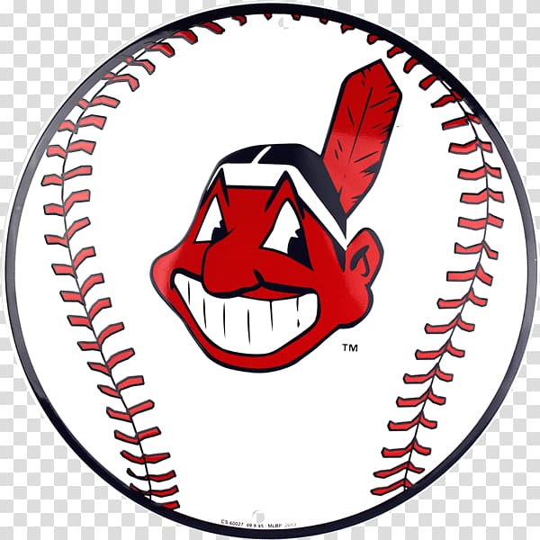 Red Skins team logo, Cleveland Indians Ball transparent background PNG clipart