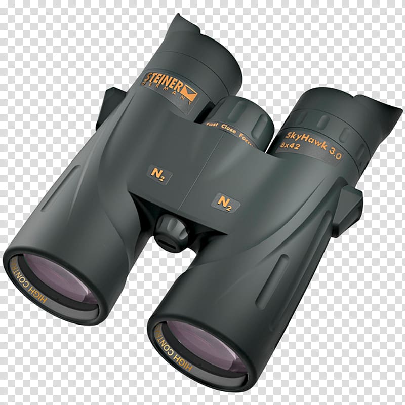 Binoculars Steiner SkyHawk 3.0 42 mm Black Steiner 8x32 Skyhawk Pro Optics Birdwatching, binocular transparent background PNG clipart