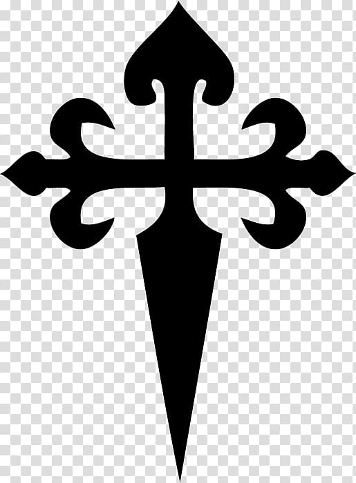 Cross of Saint James Camino de Santiago Cathedral of Santiago de Compostela Maltese cross, christian cross transparent background PNG clipart