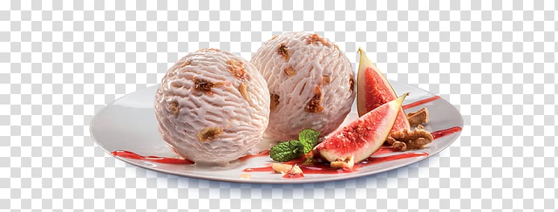 Meat Cassata Ice cream Tableware Garnish, strawberry cream transparent background PNG clipart