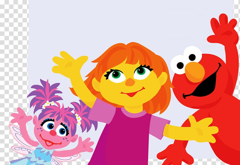 We\'re Amazing, 1, 2, 3! (Sesame Street) Julia Elmo Abby Cadabby Autism, friendship transparent background PNG clipart
