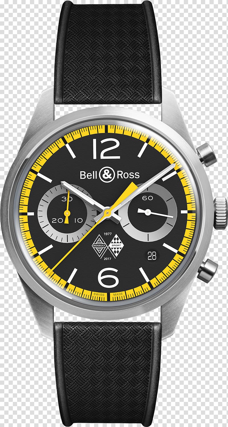 Bell & Ross, Inc. Chronograph Watch Strap, watch transparent background PNG clipart