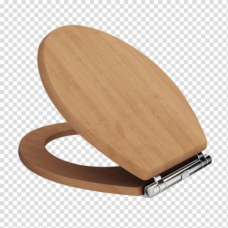 brown wooden toilet seat cover, Wooden Toilet Seat transparent background PNG clipart