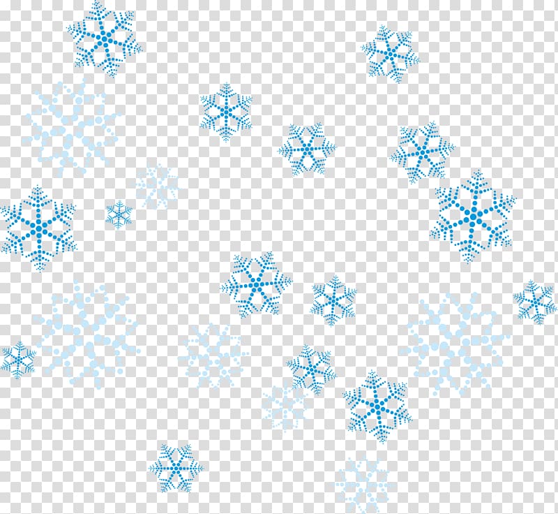 Snowflake Crystal Hexagon Pattern, winter Season transparent background PNG clipart