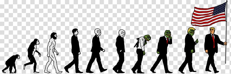 March of Progress Internet meme Pepe the Frog Know Your Meme, evolution transparent background PNG clipart