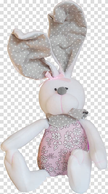 Stuffed toy Doll Rabbit, Cartoon rabbit transparent background PNG clipart