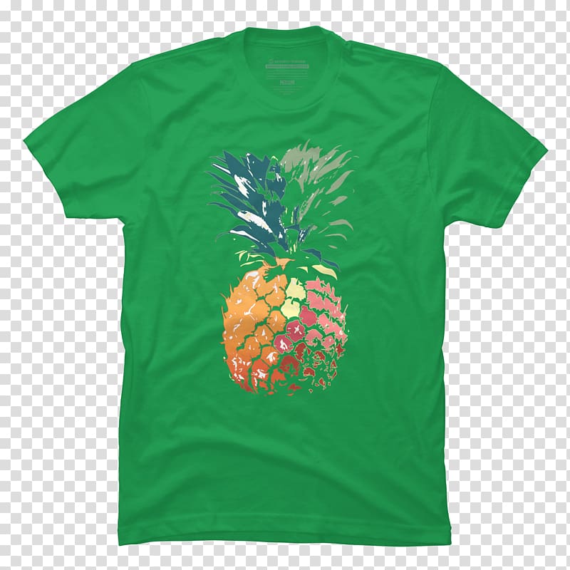 T-shirt Hoodie Gildan Activewear Clothing, hand painted pineapple transparent background PNG clipart