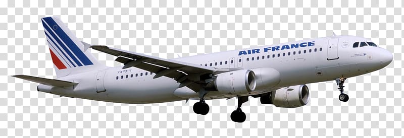 white and blue Air France passenger plane, Airplane Aircraft, Airplane transparent background PNG clipart