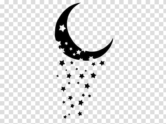 moon and stars transparent background PNG clipart