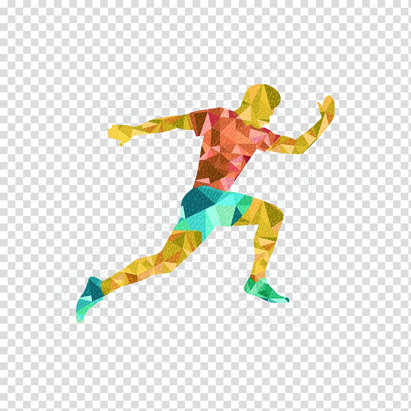 Olympic Games Running Euclidean Illustration, Running Man transparent background PNG clipart