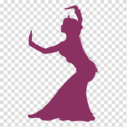 Belly dance Silhouette Graphic design, violet transparent background PNG clipart