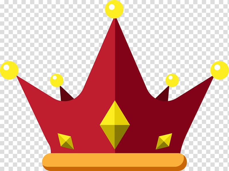 red concise crown transparent background PNG clipart