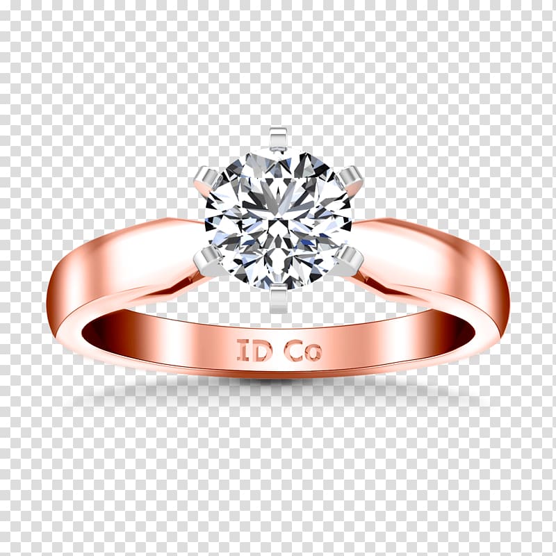 Wedding ring Engagement ring Solitaire, solitaire ring transparent background PNG clipart