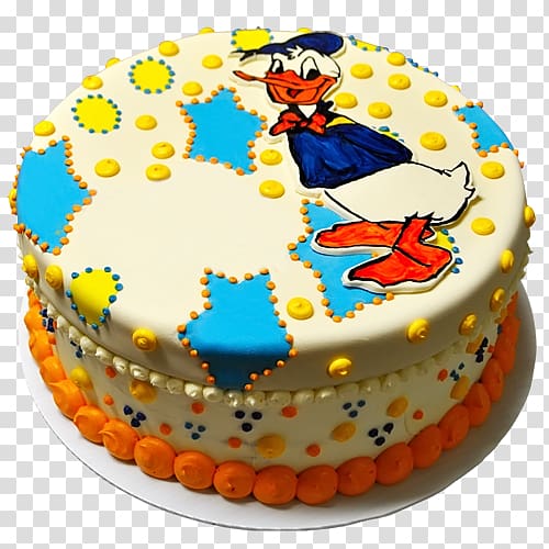 Birthday cake Donald Duck Cake decorating Sugar cake, cake delivery transparent background PNG clipart