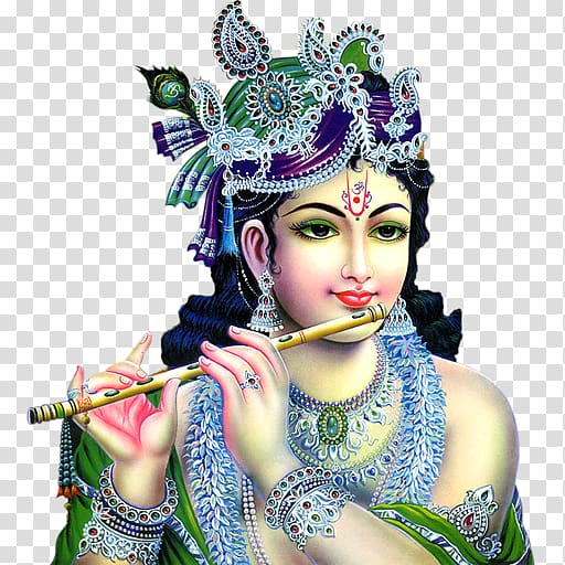 Krishna about to play flute illustration, Krishna Janmashtami Ganesha Sri Gopal, krishna transparent background PNG clipart