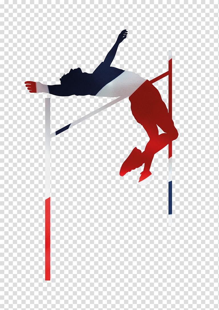 Jumping Sport Track & Field Athlete Ski Poles, pathway transparent background PNG clipart