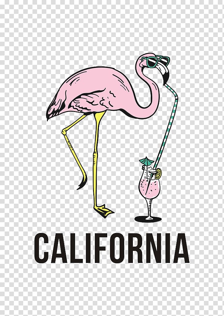 pink flamingo wearing green sunglases illustration, T-shirt Hoodie Clothing AliExpress, Pink flamingo transparent background PNG clipart