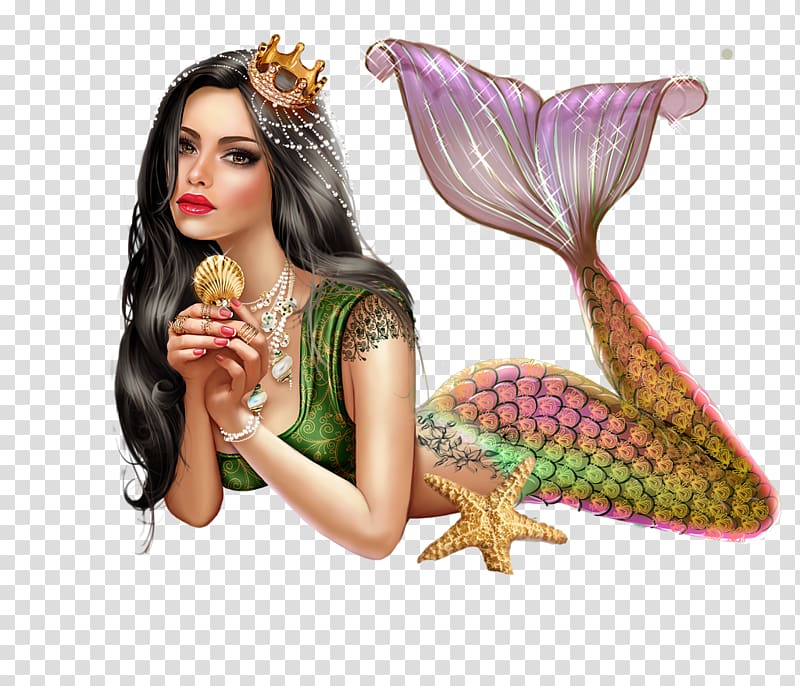 Mermaid transparent background PNG clipart