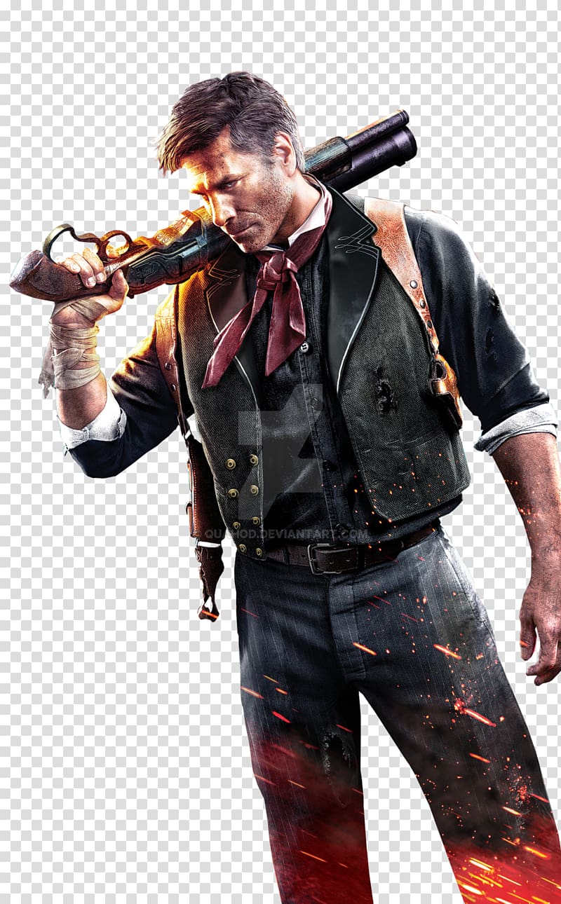 BioShock Infinite Troy Baker Booker DeWitt Video game, Dishonoured transparent background PNG clipart