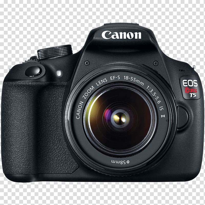 Canon EOS 700D Digital SLR Canon EF-S 18–55mm lens APS-C Camera, Camera transparent background PNG clipart