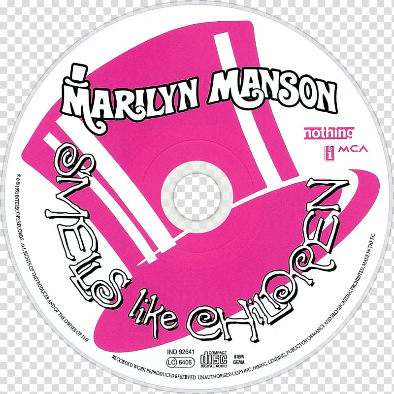 Smells Like Children Marilyn Manson Clothing Accessories Compact disc Logo, marilyn manson transparent background PNG clipart