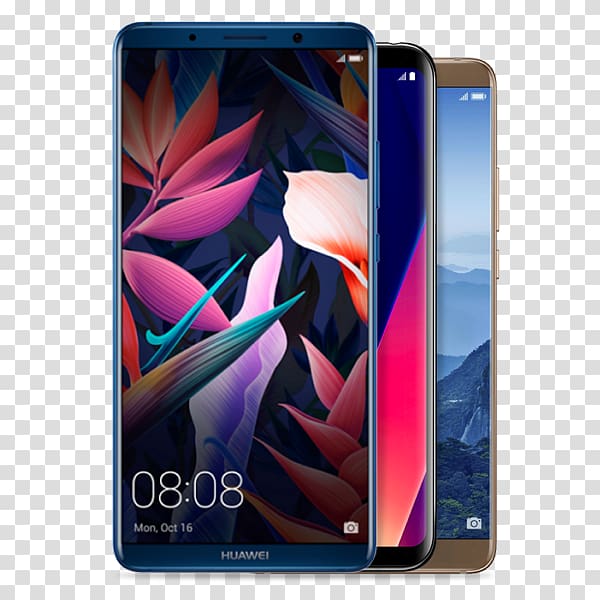 Huawei Mate 10 ALP-L29 64GB 4G Dual SIM, Black 华为 Huawei Mate 10 Pro 6GB/128GB Dual SIM BLA-AL00, Midnight Blue CN Ver., smartphone transparent background PNG clipart