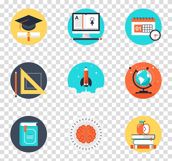 Computer Icons Flat design, educational transparent background PNG clipart