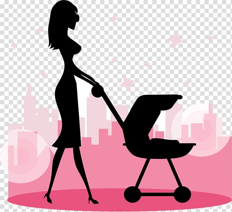 Infant Baby Transport Silhouette , Mothers Day transparent background PNG clipart