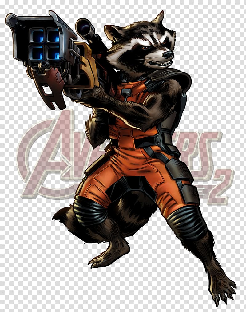 Marvel: Avengers Alliance Rocket Raccoon Groot Beta Ray Bill Comics, raccoon transparent background PNG clipart