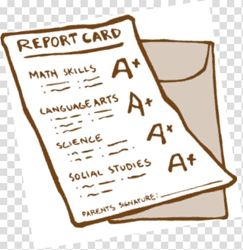 a+ report card clipart