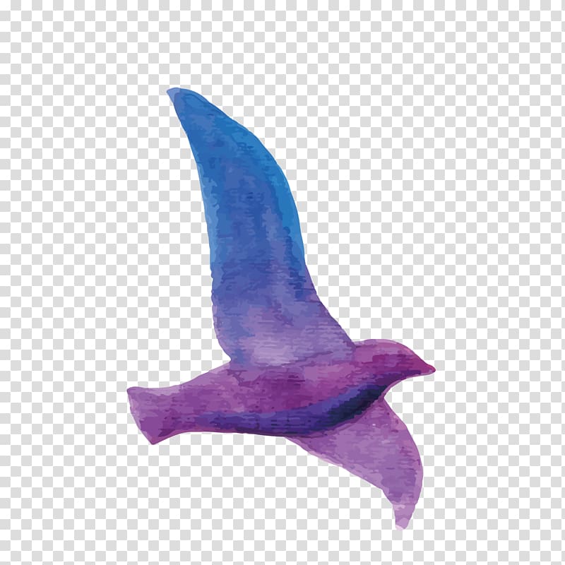 purple and blue bird illustration, Rock dove Bird Watercolor painting Illustration, Pattern Flying Pigeon transparent background PNG clipart