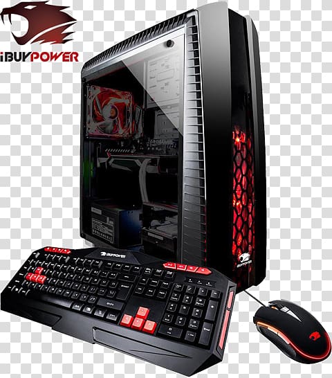 Gaming computer Solid-state drive iBUYPOWER Desktop Intel Core i7 7700 16GB Memory Nvidia GeForce GTX 1060 Desktop Computers, iBUYPOWER PC transparent background PNG clipart