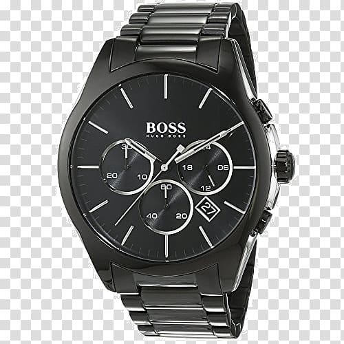 Watch Amazon.com Chronograph Hugo Boss Quartz clock, watch transparent background PNG clipart