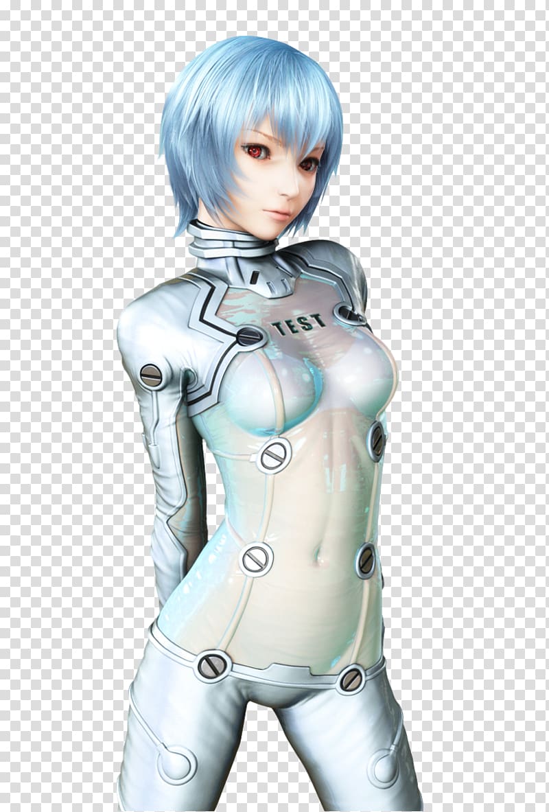 Figurine Microsoft Azure Character Neon Genesis Evangelion, Rei Ayanami transparent background PNG clipart