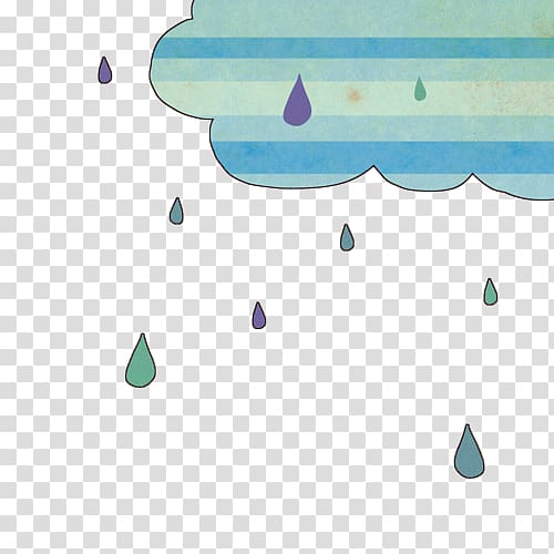 Cartoon Rain Computer file, raindrop transparent background PNG clipart