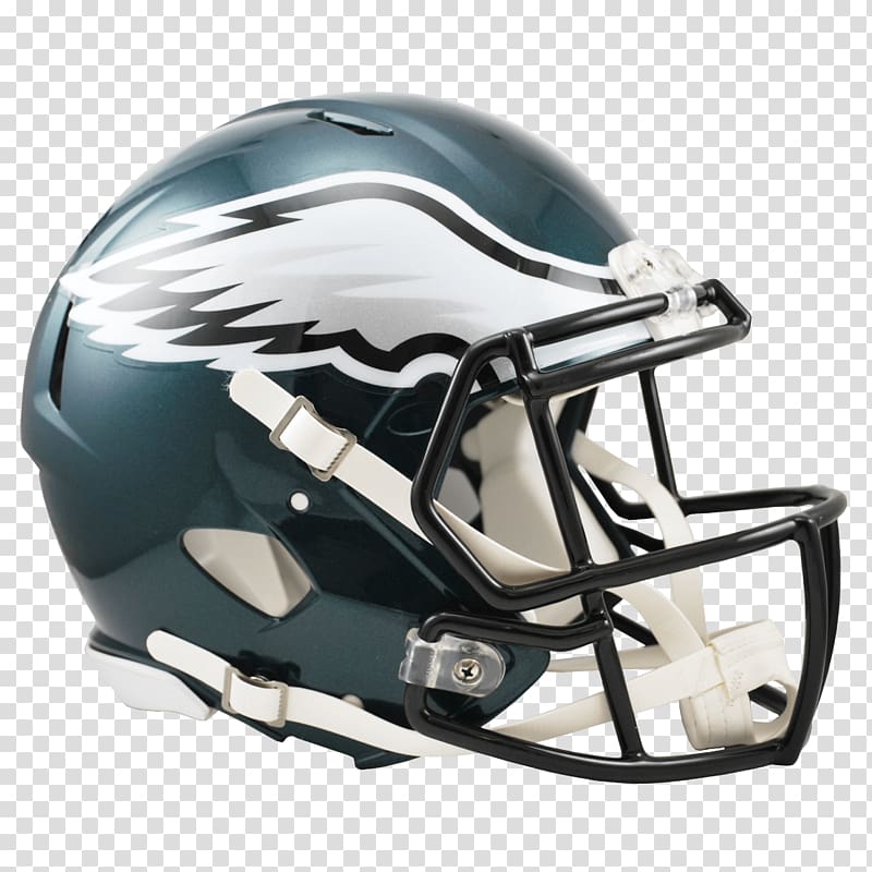 blue and white football helmet, Philadelphia Eagles Helmet transparent background PNG clipart