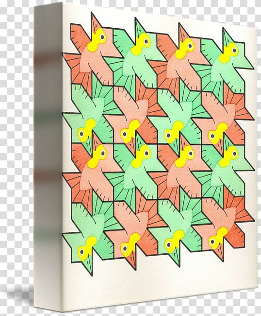 Geometry Work of art Tessellation Pattern, geometric bird transparent background PNG clipart