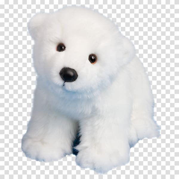 Polar bear Plush Dog breed, Stuffed Animal transparent background PNG clipart