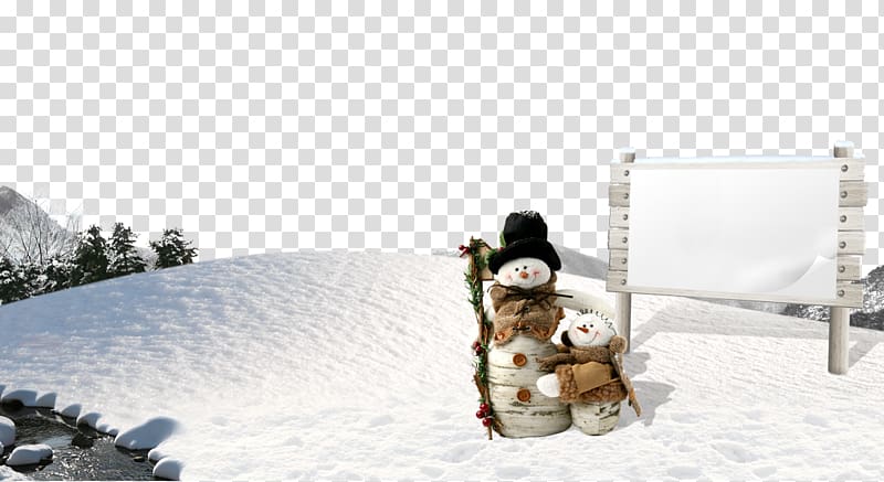 Santa Claus Christmas Snowman Snowflake, Free snow slopes pull transparent background PNG clipart